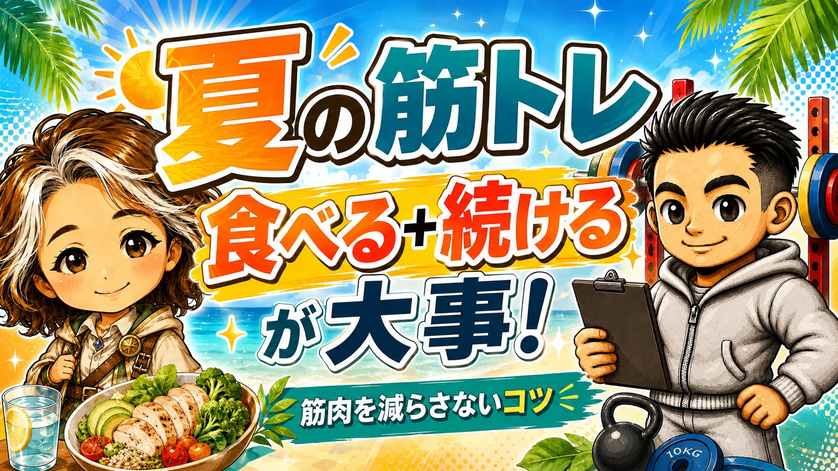 夏の筋トレは「食べる＋続ける」が大事！筋肉を減らさないために意識したいこと
